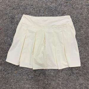 Nike Dri-Fit Flex Pleated Lace Golf/Tennis cream Skirt